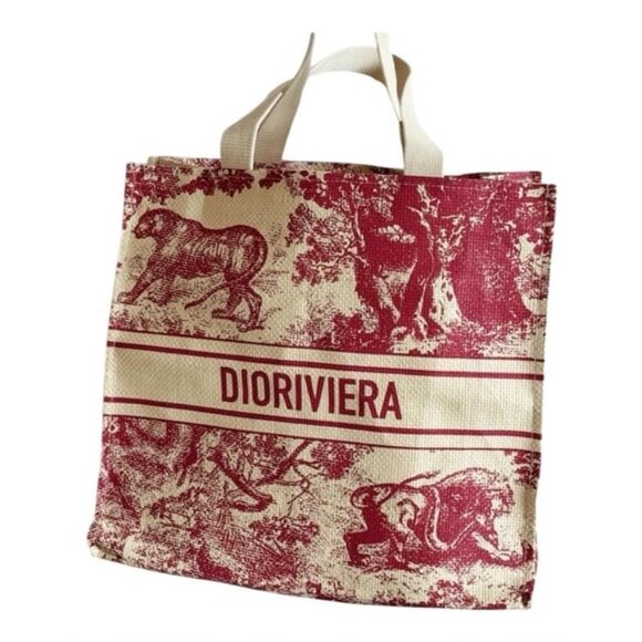 Christian Dior Dioriviera Straw Tote - Picture 2 of 3